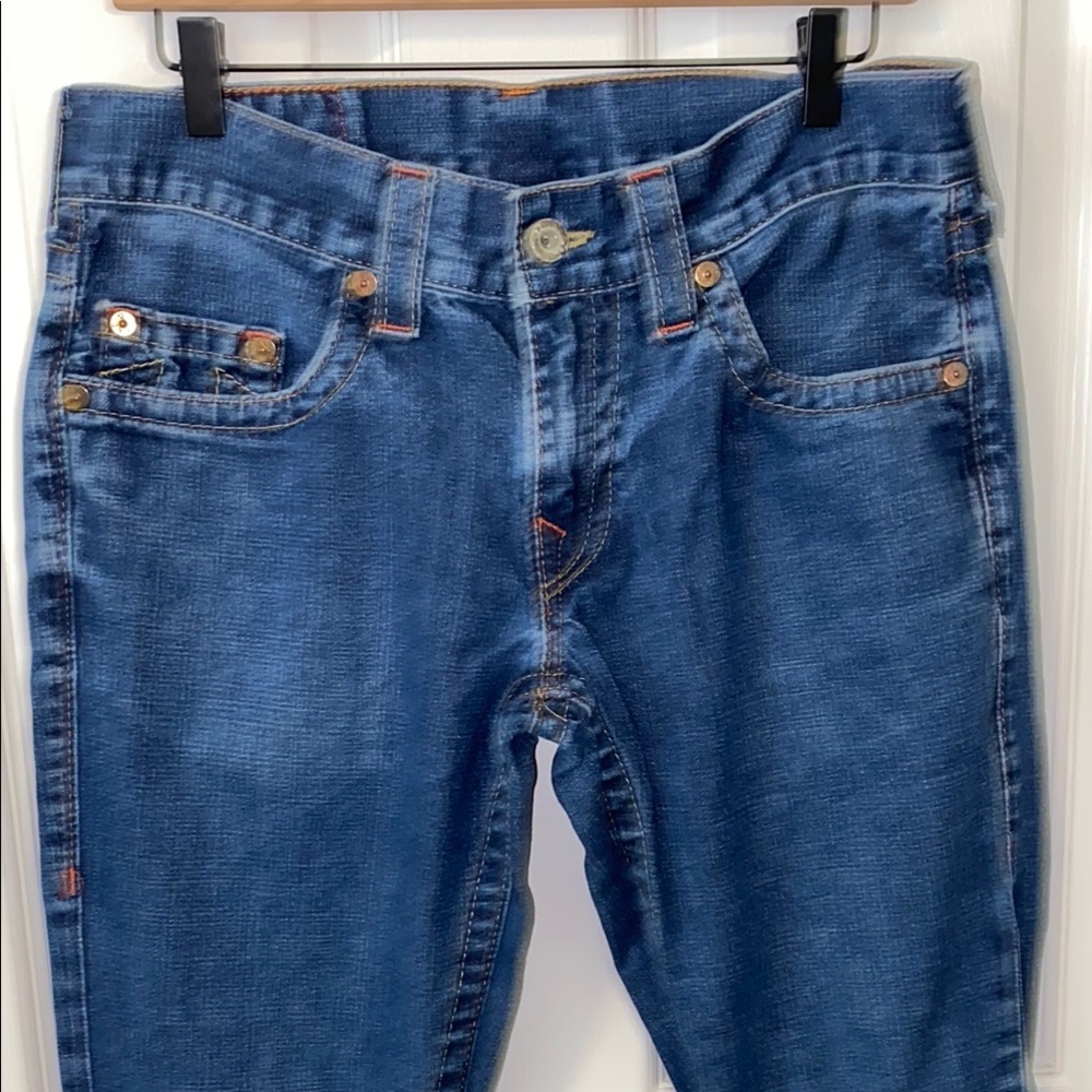 Y2K True Religion Bobby Slim Straight Jeans Size 31/33
